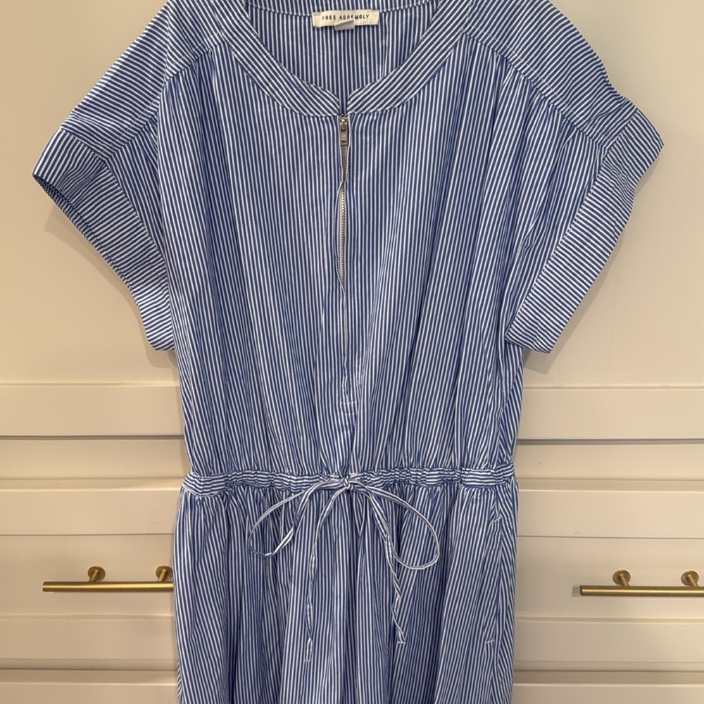 Blue Striped Dress
